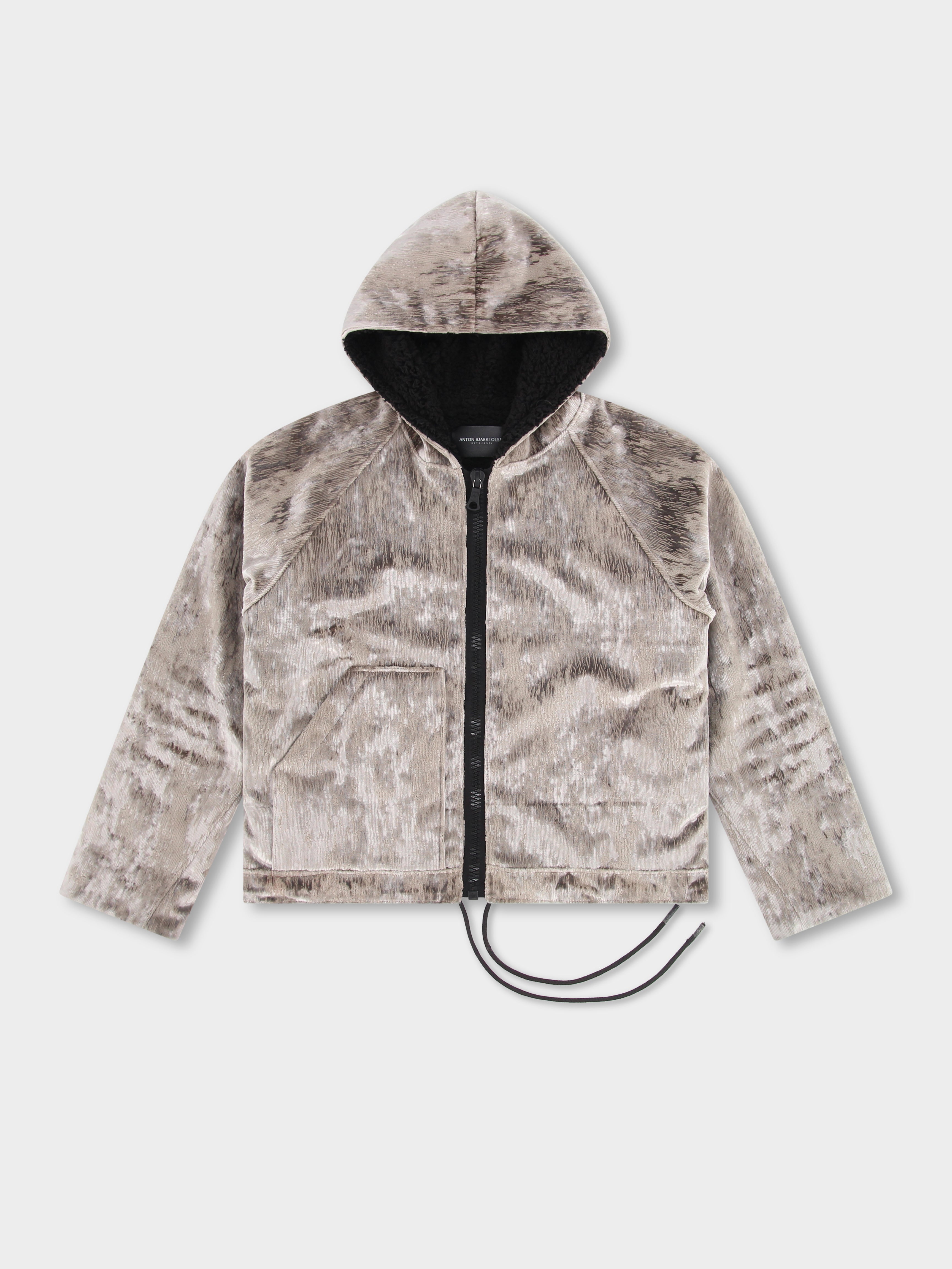 Jacquard Velvet Zip Jacket