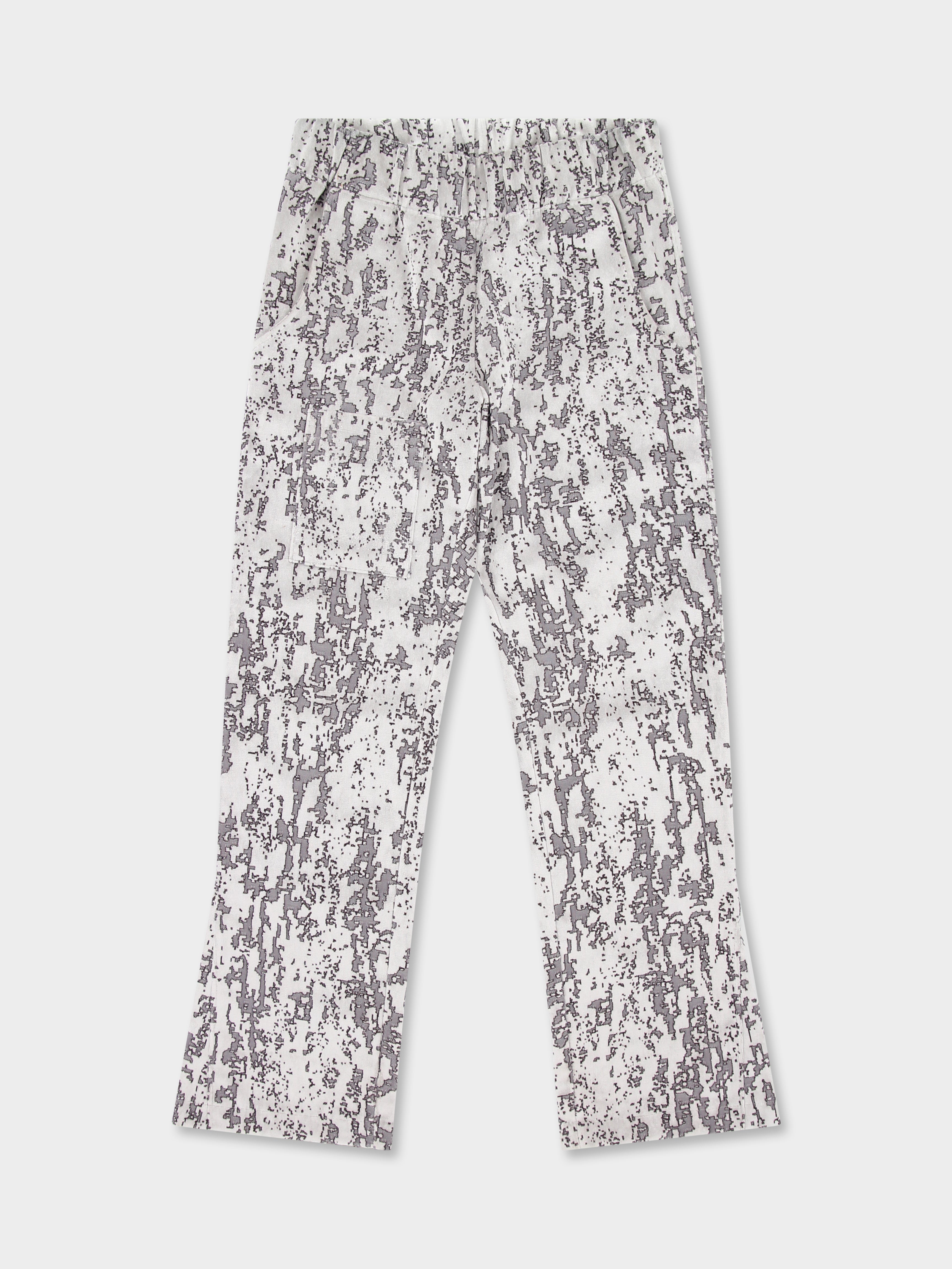 Flared Jacquard Velvet Pant