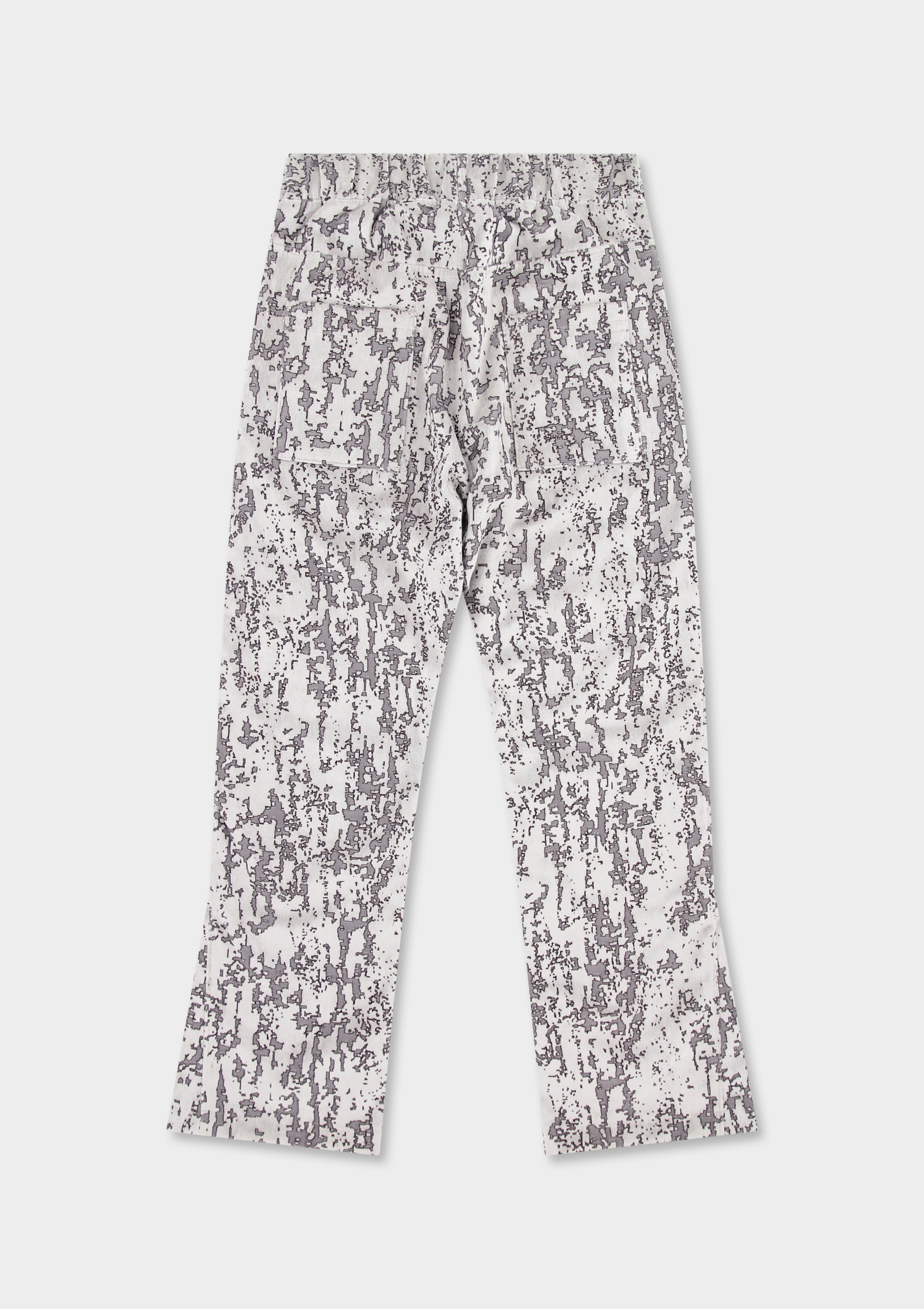 Flared Jacquard Velvet Pant