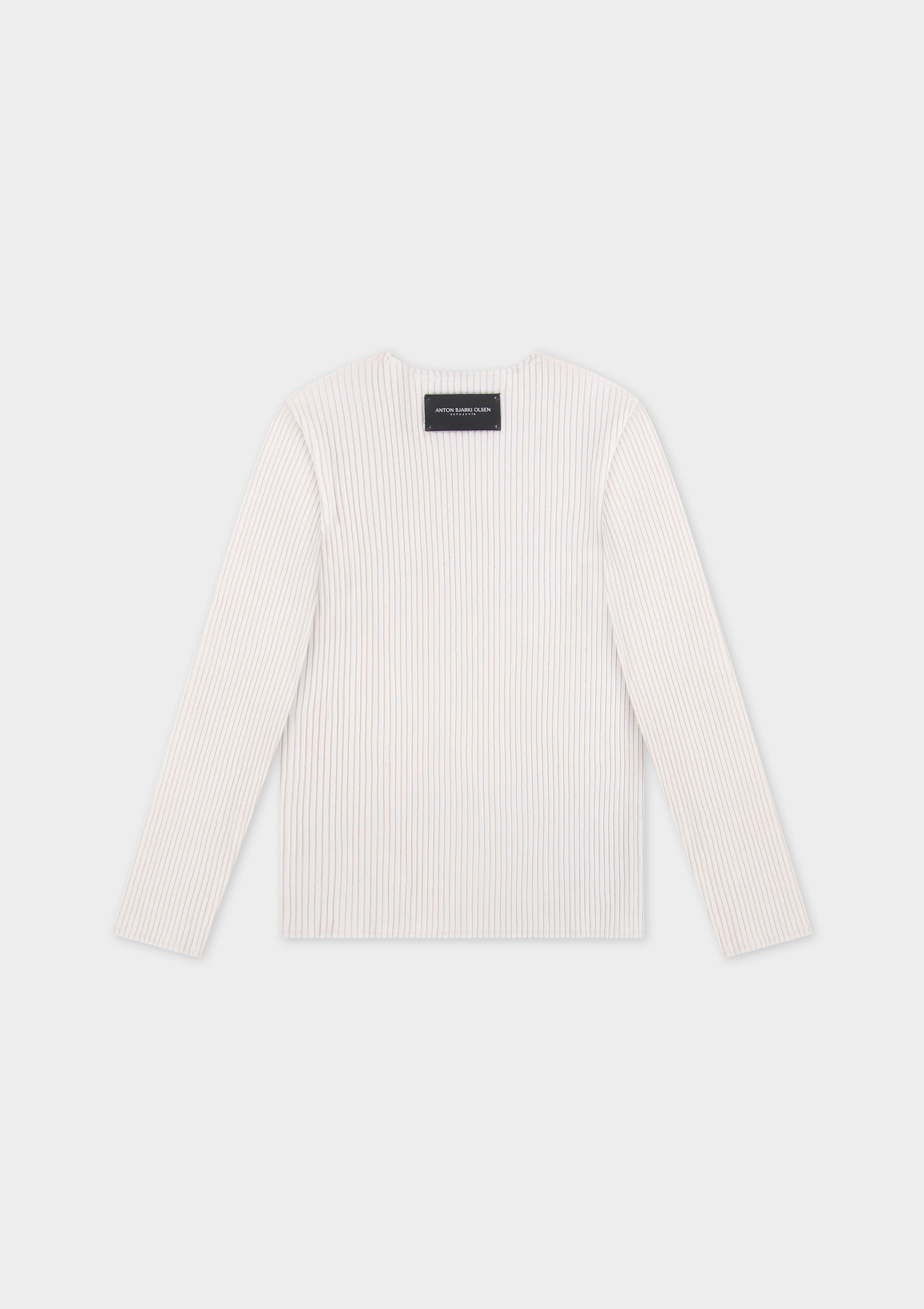 Rib Knit Long Sleeved T-Shirt