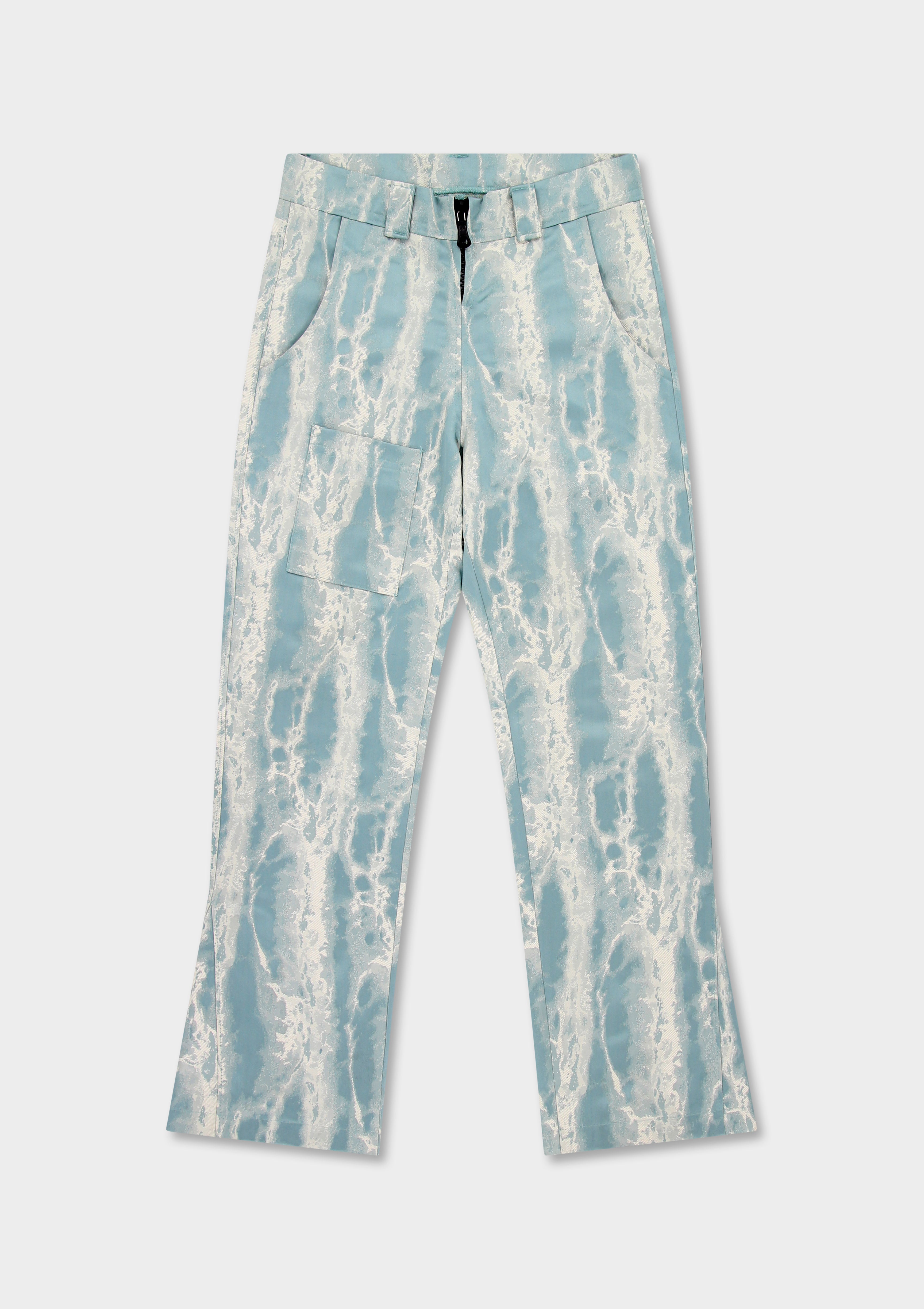 Flared Damask Trousers