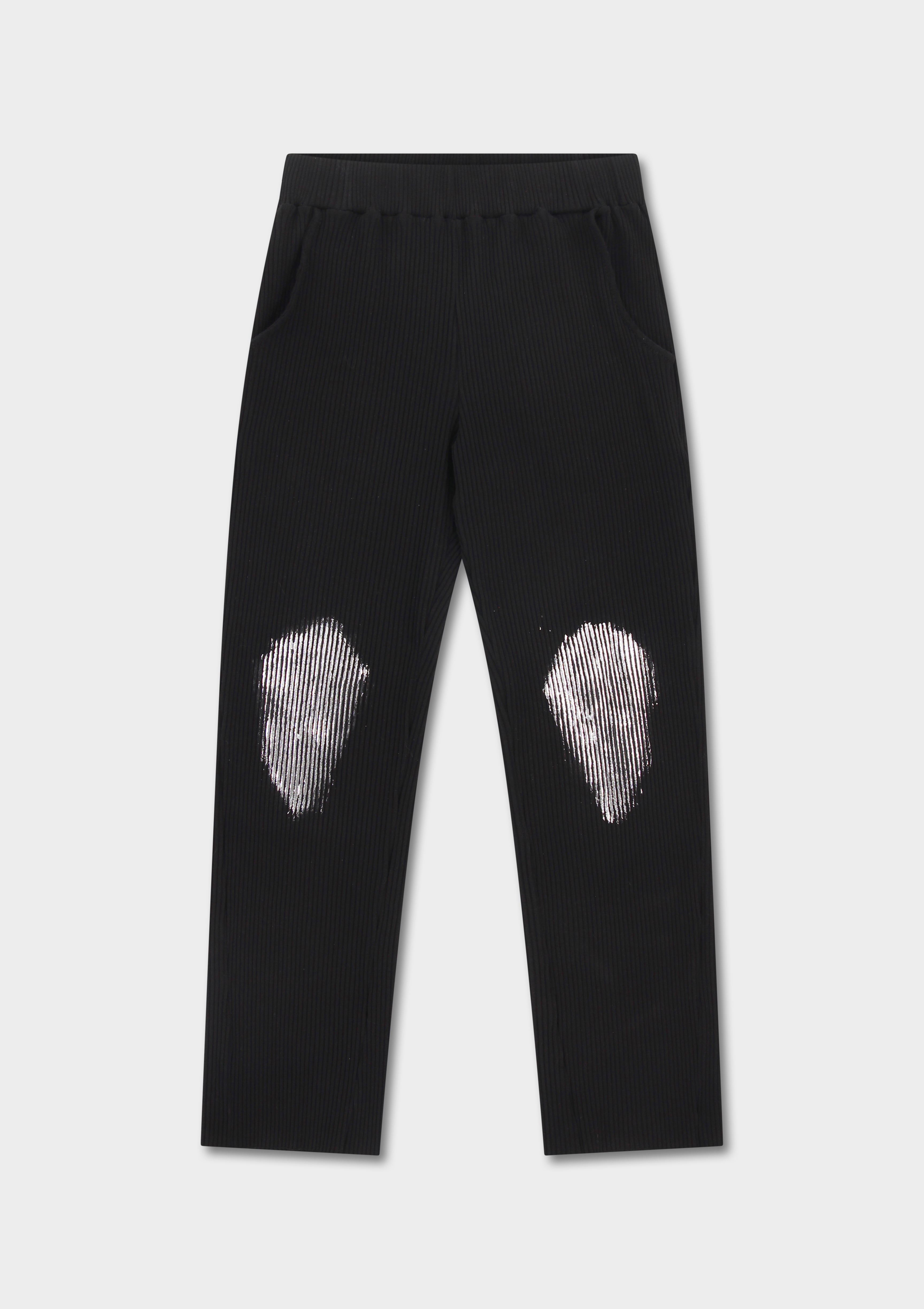 Rib Knit Chrome Pant