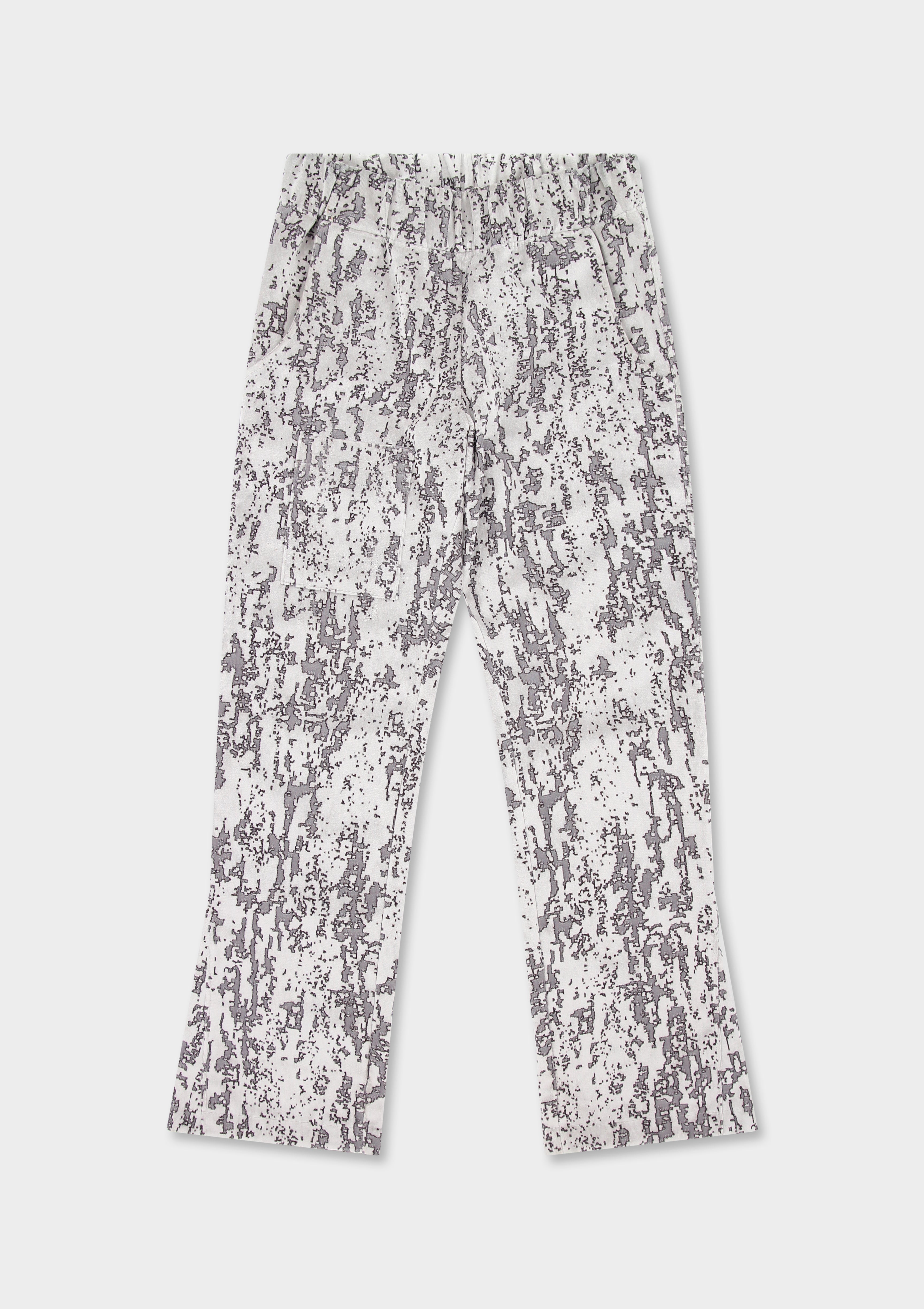 Flared Jacquard Velvet Pant