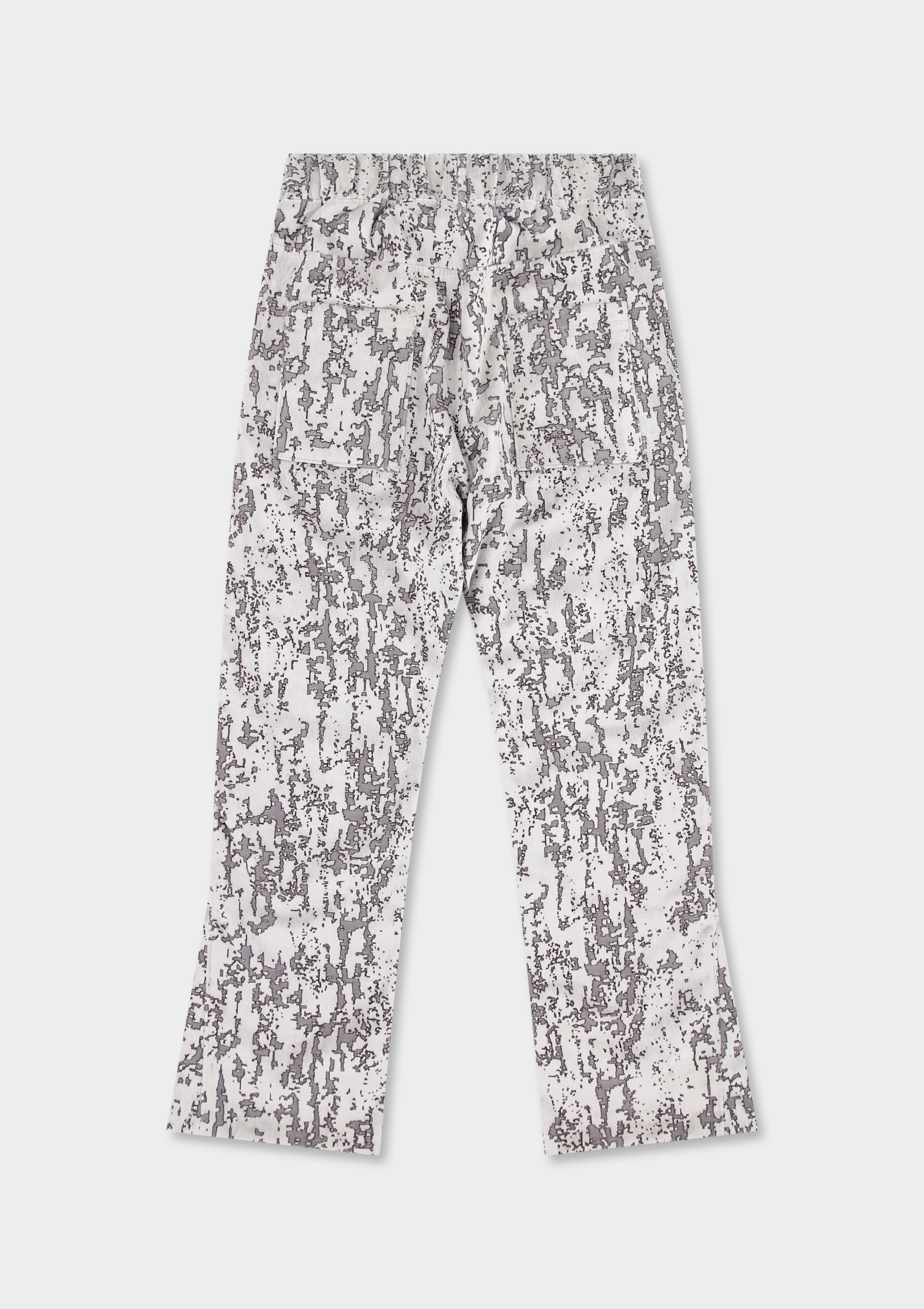 Flared Jacquard Velvet Pant